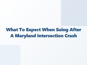 What to Expect After a Maryland Intersection Crash